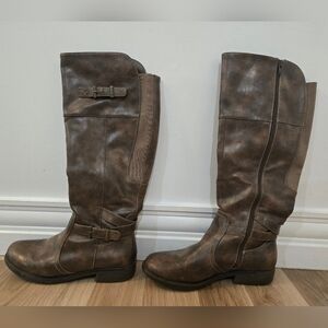 Denver Hayes Brown Knee Boots